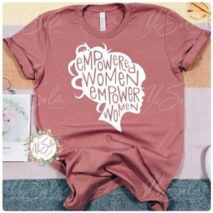 Empowered Women - Mauve t-shirt, Graphic tee